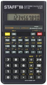 Фото 1/10 Калькулятор инженерный STF-165 143х78мм , 128 функций, 10 разрядов, 250122