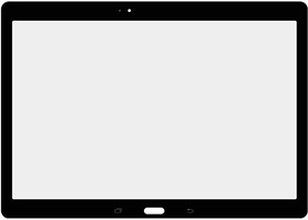 Фото 1/2 Стекло + OCA плёнка для переклейки Samsung Galaxy Tab S 10.5" SM-T800/T805 (черный)