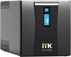 EET-1500VA-1-002-S, Источник бесперебойного питания ELECTRA ET Линейно-интерактивный 1,5кВА/900Вт однофазный LCD дисплей с АКБ 2х9AH USB пор