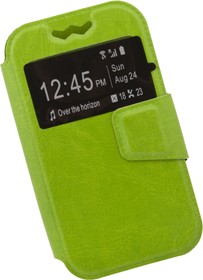 Фото 1/2 Чехол LP раскладной универсальный для телефонов размер L 120х56мм зеленый, коробка