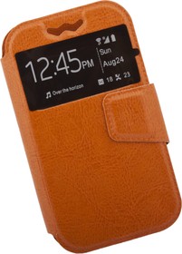 Фото 1/2 Чехол LP раскладной универсальный для телефонов размер L 120х56мм оранжевый, коробка