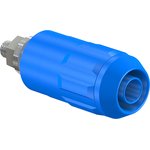 4 mm socket, screw connection, mounting Ø 12 mm, CAT II, blue, 66.9684-23