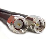 ASMA1000A058L13, ASM Series Male SMA to Male SMA Coaxial Cable, 10m, LLC200A Coaxial, Terminated