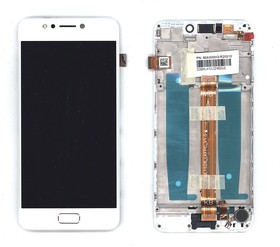 Дисплей для Asus ZenFone 4 Max ZC520KL белый с рамкой