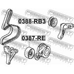 Ролик обводной HONDA ACCORD CU# 2008-2012 0388-RB3