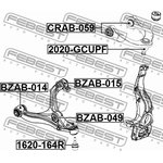 Опора шаровая верхн рычага JEEP GRAND CHEROKEE IV (WK2) 2010- 2020-GCUPF