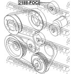 Ролик MAZDA TRIBUTE EP 2000-2004 [GEN] обводной комплект \ 2188-FOCI FEBEST