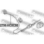 2799-HCXC90, Трос привода открывания замка капота