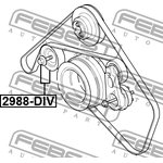 2988-DIV, Ролик обводной комплект