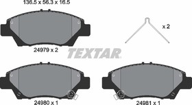 Фото 1/4 2497901, К-кт дисковых колодок HONDA CIVIC VIII 06-, CR-Z 10-, INSIGHT 09-, JAZZ III 07-, JAZZ IV 15-,