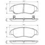 0986424696, Колодки тормозные дисковые передн KIA: RETONA (CE) 2.0 16V/2.0 TD ...