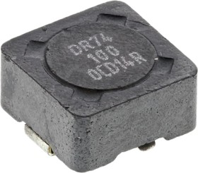Фото 1/2 DR74-100-R, 0704 Shielded Wire-wound SMD Inductor with a Ferrite Core, 10 μH ±20% Wire-Wound 3.17A Idc