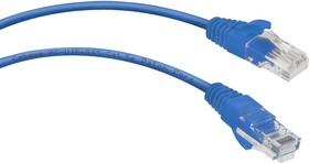 Неэкранированный патч-корд U/UTP, категория 5е, 2xRJ45/8p8c, синий, LSZH, 1.5м PC-UTP-RJ45-Cat. 5e-1.5m-BL-LSZH