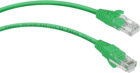 Неэкранированный патч-корд U/UTP, категория 5е, 2xRJ45/8p8c, зеленый, LSZH, 1м PC-UTP-RJ45-Cat. 5e-1m-GN-LSZH