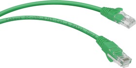 Неэкранированный патч-корд U/UTP, категория 6, 2xRJ45/8p8c, зеленый, PVC, 1.5м PC-UTP-RJ45-Cat.6-1.5m-GN