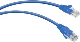 Неэкранированный патч-корд U/UTP, категория 6, 2xRJ45/8p8c, синий, PVC, 2м PC-UTP-RJ45-Cat.6-2m-BL