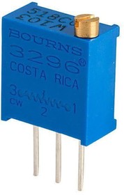 Фото 1/8 3296W-1-103LF, Trimmer Resistors - Through Hole 3/8" 10Kohms Sealed Vertical Adjust