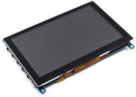 Фото 1/4 5inch HDMI LCD (H), HDMI дисплей 800×480px с емкостной сенсорной панелью для мини-PC