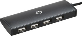 Фото 1/10 Разветвитель USB-C Digma HUB-4U2.0-UC-B 4порт. черный
