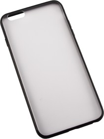 Фото 1/2 Защитная крышка LP для Apple iPhone 6, 6s черная, матовая задняя часть