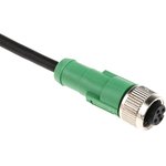 1681619, Male 5 way M12 to Female 5 way M12 Sensor Actuator Cable, 3m