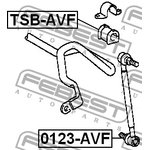 TSB-AVF, Втулка стабилизатора TOYOTA AVENSIS ADT25#,AZT25# ...