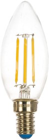 Диммируемая светодиодная лампа Форма свеча Серия Air LED-C35-5W/NW/E14/CL/DIM GLA01TR UL-00002862