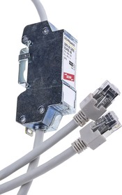 Фото 1/2 DPA M CAT6 RJ45S 48, Surge voltage protector for CAT-6 installation 1A