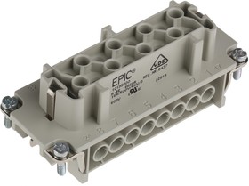 Фото 1/6 10195000, Heavy Duty Power Connector Module, 16A, Female, H-BE Series, 16 Contacts
