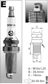 Свеча зажигания Super BRISK ER15YC-1