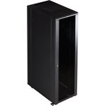 Шкаф 19 Business 42U 800x1000 черный, передняя дверь стекло CBB-42U-8x10-G1