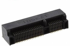 Фото 1/9 2041262-1, (Miникель PCI Express & mSATA), Разъем комбинированный 2 в 1 mSATA и PCI-Express Mini Card