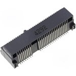 119A-80A00-R02, Разъем: PCI Express mini, горизонтальный, SMT, позолота, PIN: 52