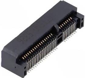 Фото 1/2 119A-70A00-R02, Разъем: PCI Express mini, горизонтальный, SMT, позолота, PIN: 52