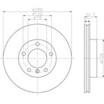 92055605, Диск тормозной BMW 3 90-, Z3 97-03, Z4 03-,