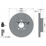 Диск тормозной передний с покрытием PRO+ BMW X3-E83 03-11 TEXTAR 92141505