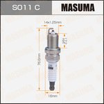 Свеча зажигания Masuma S011C Nickel BKR6EYA-11 (4073)