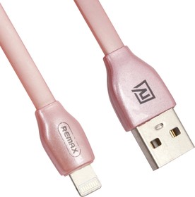Фото 1/2 USB Дата-кабель REMAX Laser Data Cable RC-035i для Apple 8 pin 1 м. розовое золото