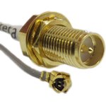 ASMG025D11311, ASM Series Male U.FL to Female RP-SMA Coaxial Cable, 250mm, Terminated