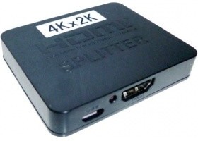 Фото 1/4 ORIENT HDMI 4K Splitter HSP0102HL, 1- 2, HDMI 1.4/3D, UHDTV 4K(3840x2160)/ HDTV1080p/1080i/720p, HDCP1.2, питание от USB, пластик.корпус (30