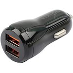 Автомобильная зарядка VIXION U25 Quick Charger 3.0 1xUSB, 2.4A;1-USB, 3.1A (черный)