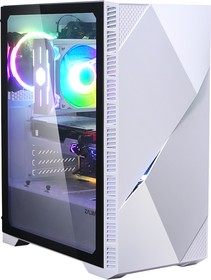 Фото 1/9 Корпус ZALMAN Z3 ICEBERG White (USB + 2xUSB 3.0, 2xAudio, 0.6 мм, 2x120мм FAN, прозрачная стенка, ATX, без БП)