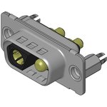 173107 2 Way D-sub Connector Socket, 6.86mm Pitch, with 4-40 Screw Locks