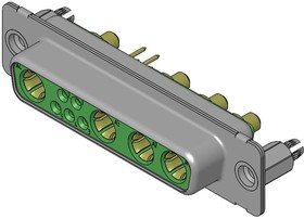 Фото 1/2 FM9W4S1-1410 / 1731071936, 173107 9 Way D-sub Connector Socket, 2.74mm Pitch, with 4-40 Screw Locks