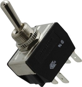 Фото 1/2 C3960BBAAA, Toggle Switch, Panel Mount, On-On, DPDT, Tab Terminal