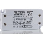 RACD06-500-LP, Блок питания импульсный, LED, 6Вт, 2-12ВDC, 500мА, 198-264ВAC