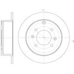 6757.00, 6757.00_диск тормозной задний!\Hyundai Sonata 2.0-2.5 98-01