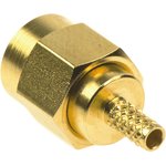1-1478916-0, Straight 50Ω Cable Mount SMA Connector, Crimp Termination RG174 ...