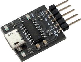Фото 1/3 USB-UART преобразователь (Piranha CH340C), Преобразователь USB-UART на основе CH340