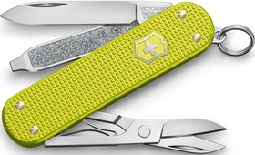 Фото 1/5 Нож перочинный Victorinox Alox Classic (0.6221.L23) 58мм 5функц. желтый подар.коробка
